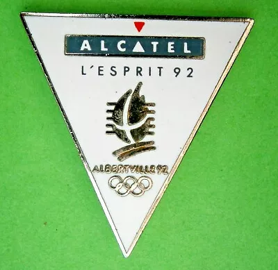 £6.50 • Buy F897* Albertville 92 Winter Olympic Games Alcatel L’ Espirit Tie Lapel Pin Badge