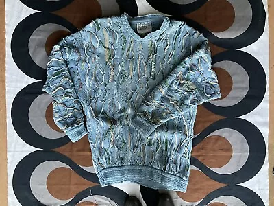 Vintage COOGI Blues 3D-knitted Cotton Jumper Made In Australia Medium • $749