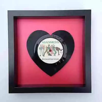 £54.99 • Buy Madness - It Must Be Love - Heart Shaped Original Vinyl Record Art 1981