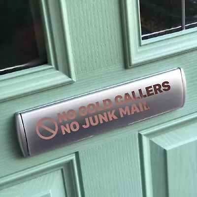 £2.99 • Buy No Cold Callers No Junk Mail - Front Door Letter Box Sticker Self Adhesive Decal