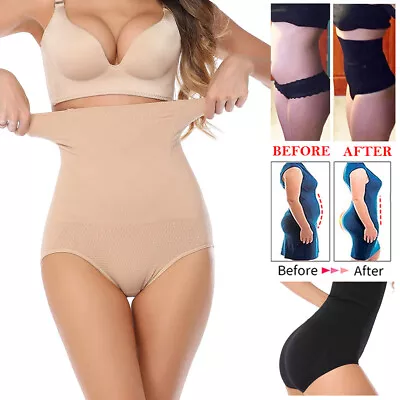 Women High Waisted Control Body Shaper Slimming Shapewear Underwear Girdle Panty • £4.73