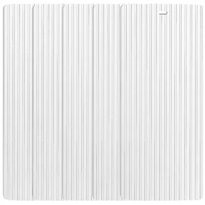 DALIX Ribbed Replacement Slats Vertical Blinds White Vinyl 98.5  Window 10 Pack • $49.99