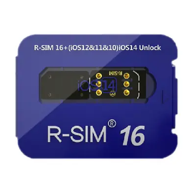 R-sim-16 Unlocked IOS14 System 5G Black Technology Universal Unlocking Card • $8.74