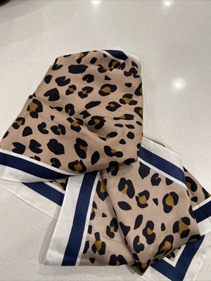 $9 • Buy J Crew 100% Silk Scarf Multi Tiger Print
