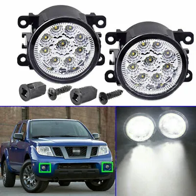  Pair For Nissan Frontier 2005-19 LED Front Bumper Fog Lights Lamp W/ Clear Lens • $18.55