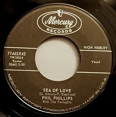 HEAR IT 50's R&B 45 Rpm Record Phil Phillips  Sea Of Love  From 1959 • $9