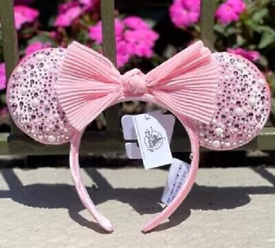 Disney Parks Millennial Pink Pearl BaubleBar Collection Minnie Ear Headband • $18.79