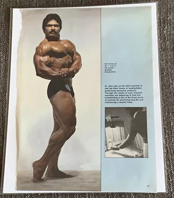 Ed Corney SUPER CHEST Photo Taken From Muscle Builder Bodybuilding Magazine • $12.99