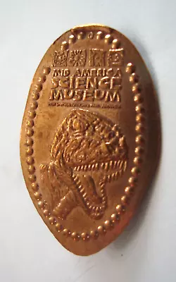 MID AMERICA SCIENCE MUSEUM Hot Springs AR - TRex -- Elongated Copper Penny • $1.99