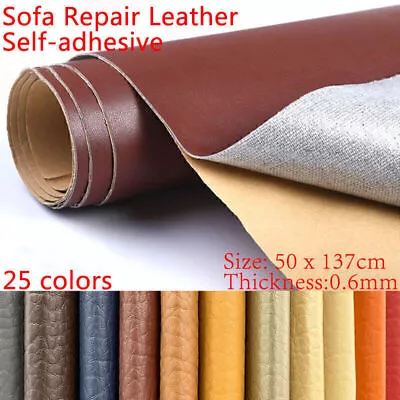 Patches Self Adhesive Waterproof Repair Faux Leather Leather DIY Vinyl Sticker • £7.93
