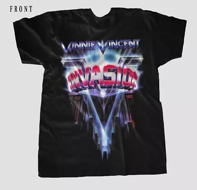 Vinnie Vincent Invasion – American Glam Metal Band T-Shirt • $18.99