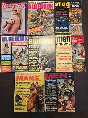 War Is Hell: Lot Of 8 Vintage Mens Adventure Magazines • $15.50