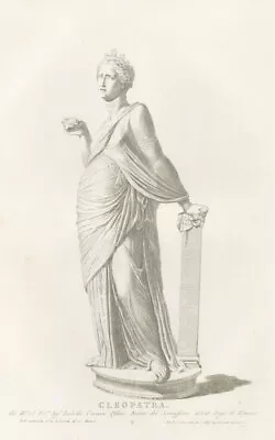 Zanetti's Ancient Statues - 18th Century Engraving Cleopatra • £97