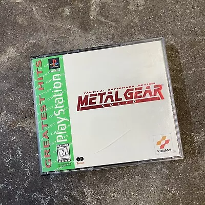 Metal Gear Solid Playstation 1 Greatest Hits 2 Disc Game Konami Case Game Manual • $39.99