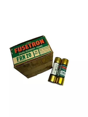 Bussmann Fusetron FRN20 Dual-Element Fuses (Box Of 7) 250V 8 Amp FRN 20 • $28