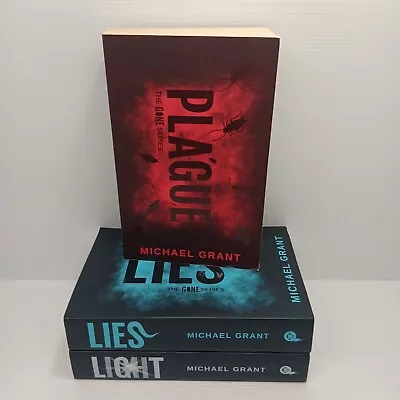 Michael Grant Bulk Lot X 3 Paperback The Gone Series Plague Lies & Light • £15.49