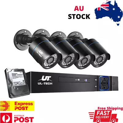 $270.95 • Buy CCTV Security Camera With 1TB Hard Drive 1080P 4 Channel HDMI View On Phone 