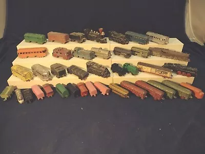 Lot Of Vintage Mini Toy Metal Train Cars & Midget Tootsie Other • $8.50