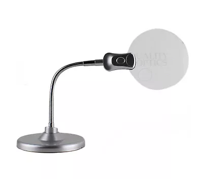 Quality Optics® DTR LED Table Magnifier Lamp Light Magnifying Glass Desk Bench • $23.89