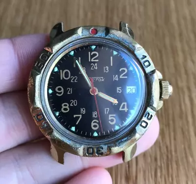 Watch Vostok Komandirskie Wostok Vintage Wristwatch USSR Rare Russia Soviet • $19