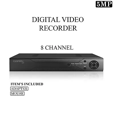 Smart CCTV DVR Recorder 8 Channel AHD 5MP 1080P Video HD VGA HDMI BNC UK • £59