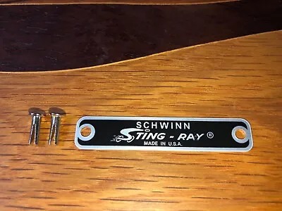 Genuine SCHWINN Stingray Seat Tag For Orange Krate  Fastback Bicycles And Others • $12