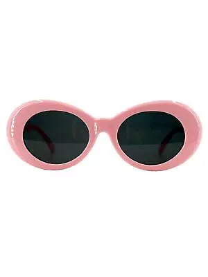 1960s Mod Style Pink Oval Sunglasses • £15.99