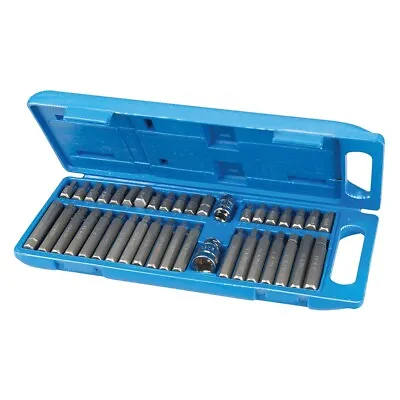 Silverline 40pc Hex Torx T20-t55 Spline Bit Set + Case 881641 Lifetime Warranty • $21.14