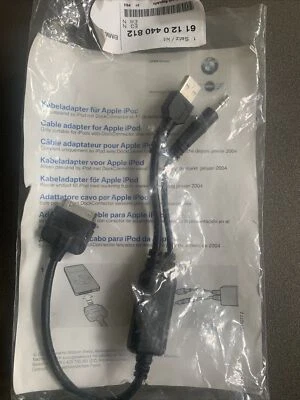 £24.95 • Buy Genuine BMW Music Adapter Charger 30 Pin Apple IPod IPhone Y Cable  61122338491