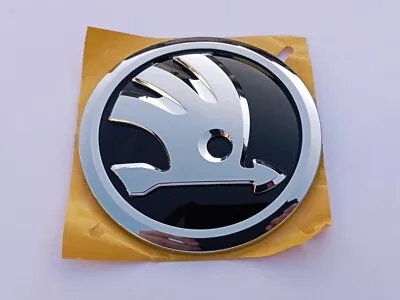New Original Skoda Karoq Logo Front Emblem Badge 109mm 57A853621FOD • $24.90