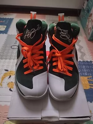 Size 9.5 - Nike LeBron 9 Miami Hurricanes 2011 • $280