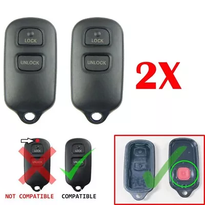 2X Remote Car Key Fob Shell Case Cover For Toyota Rav4 2001 2002 2003 2004 2005 • $7.93