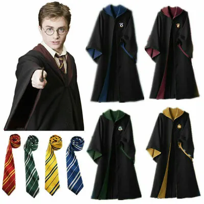 Halloween Harry Potter Cosplay Costume Cloak Robe Cape W/Tie Adult & Kid Sizes • $18.99