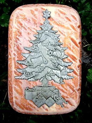 Christmas Tree Rain Brick Mold Concrete Plaster Resin Mould 9  X 6  X 2  • $29.95