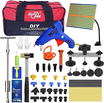 PDR Tool Car Paintless Kit Dent Puller Lifter Repair Removal Hail Tabs Glue Gun • £47.99