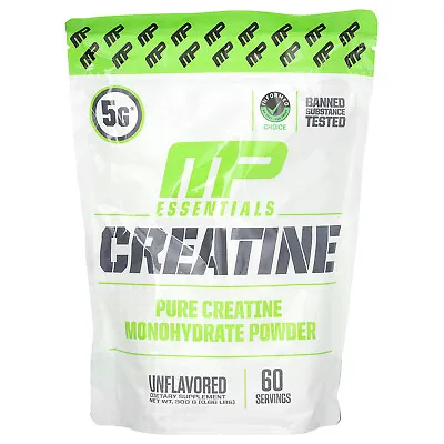 MusclePharm Essentials Creatine Unflavored 0.66 Lbs (300 G)  5 G (1 Scoop) • $29.99