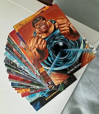 1992 Skybox MARVEL MASTERPIECES Complete Set 1-100 BASE CARD SET • $48