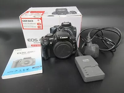 Canon EOS 400D Digital Camera Boxed T2400 E376 • £16