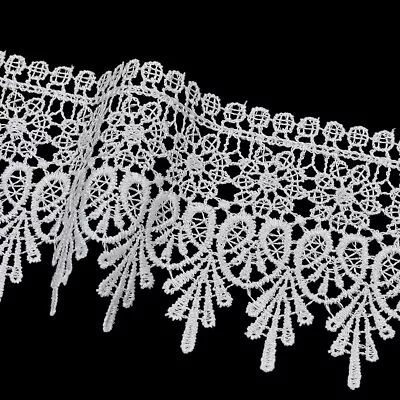 5 Yards Lace Trim Ribbon Lace Embroidered Edge DIY Sewing Craft Trimming • $4.55