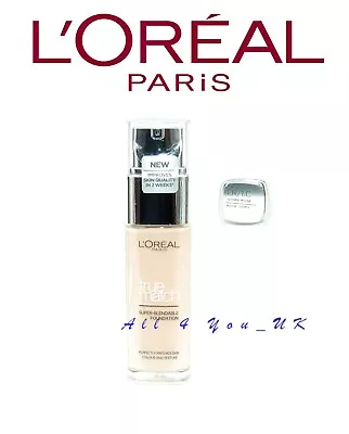 L'Oreal Paris True Match Liquid Foundation 30ml - 1.R/1.C Rose Ivory • £13.99