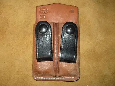 Milt Sparks Double Leather Mag Pouch Or Holster Colt 1911 GC 240328 • $2.25