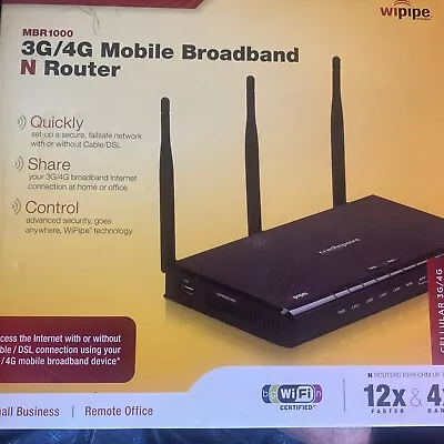 Cradlepoint MBR1000 4-Port 10/100 Wireless N Router • $12