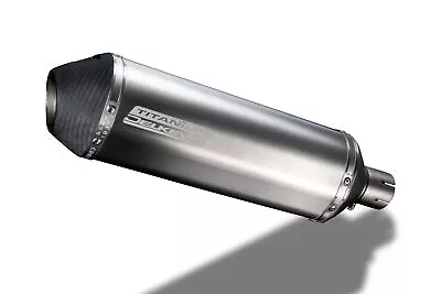 Delkevic Motorcycle 343mm X-Oval Titanium Exhaust Silencer End Can With Straps • $285.96