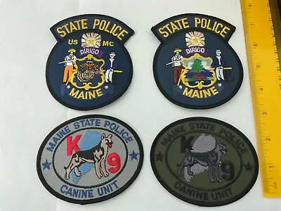 Maine State Police Collectors Patch Set 4 Titles All New Full Size • $15.95