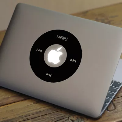 £3.99 • Buy IPOD CONTROLS Apple MacBook Decal Sticker Fits All MacBook Models