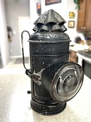 Old Timey Keystoneware Boat Signal Lantern Marine Nautical Navigator's Oil Lamp • $65