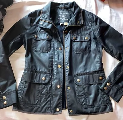 Black J. Crew Relaxed Boyfriend Field Jacket (size Small) • $25