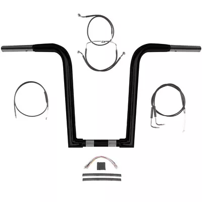 1 1/4  BBlack Wild 1 14  Outlawz Handlebar Kit 1996-2006 Harley Road Glide King • $809