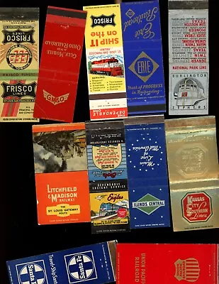 Vintage Lot Of 22 Matchbook Covers ~ Various Railroad Companies LOT2 Super • $5.99