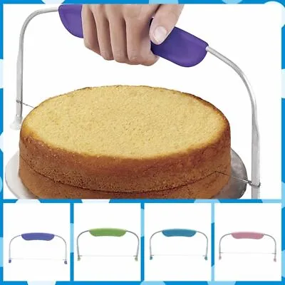 UK CAKE Slicer Bread Cutter Wire Line Cutting Kitchen Decor Baking Tool Leveller • £5.94